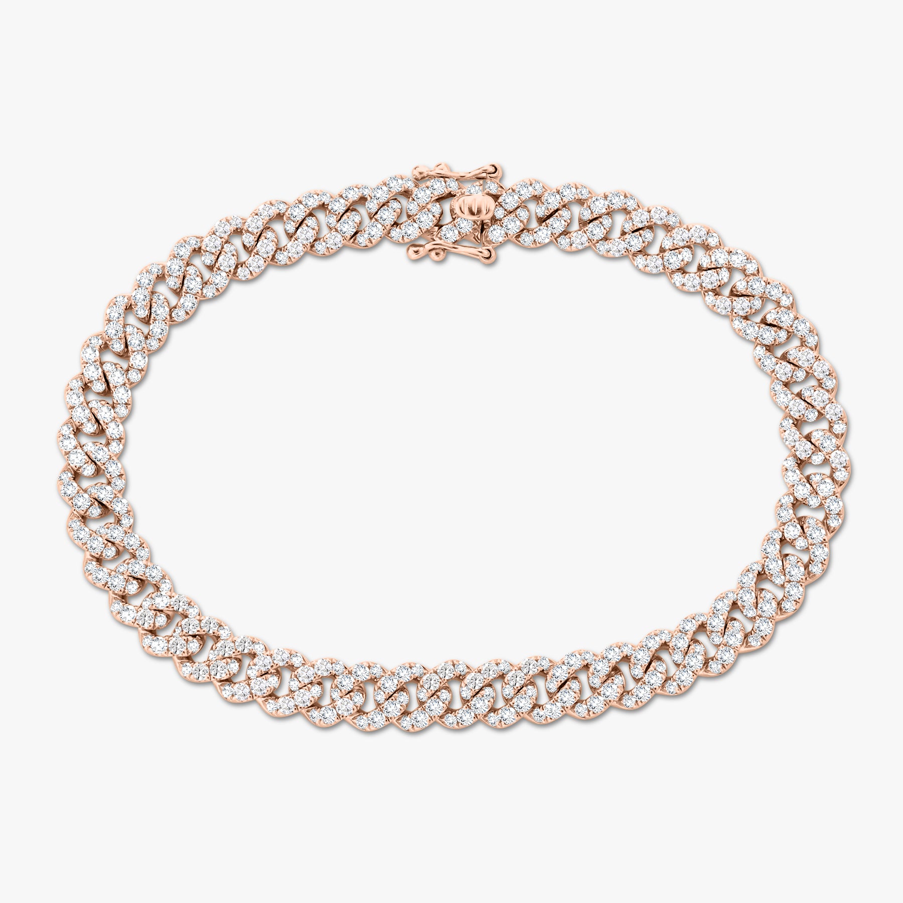 Bronx Pave Chain Link Diamond Tennis Bracelet 4.97 ctw – RWFJ