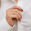 Brooks Baguette Diamond Crossover Ring
