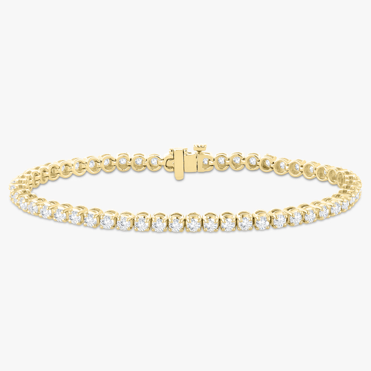 Buttercup Lab Diamond Scalloped Tennis Bracelet 4 ctw