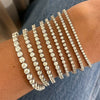 Buttercup Natural Diamond Scalloped Tennis Bracelet