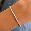 Buttercup Natural Diamond Scalloped Tennis Bracelet