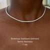 Buttercup Scalloped Diamond Tennis Necklace 7 ctw