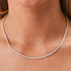 Buttercup scalloped tennis necklace