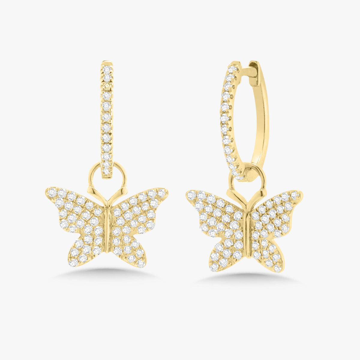 Butterfly Huggie Earring Charms