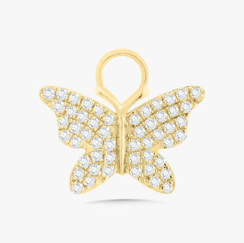 Butterfly Huggie Earring Charm