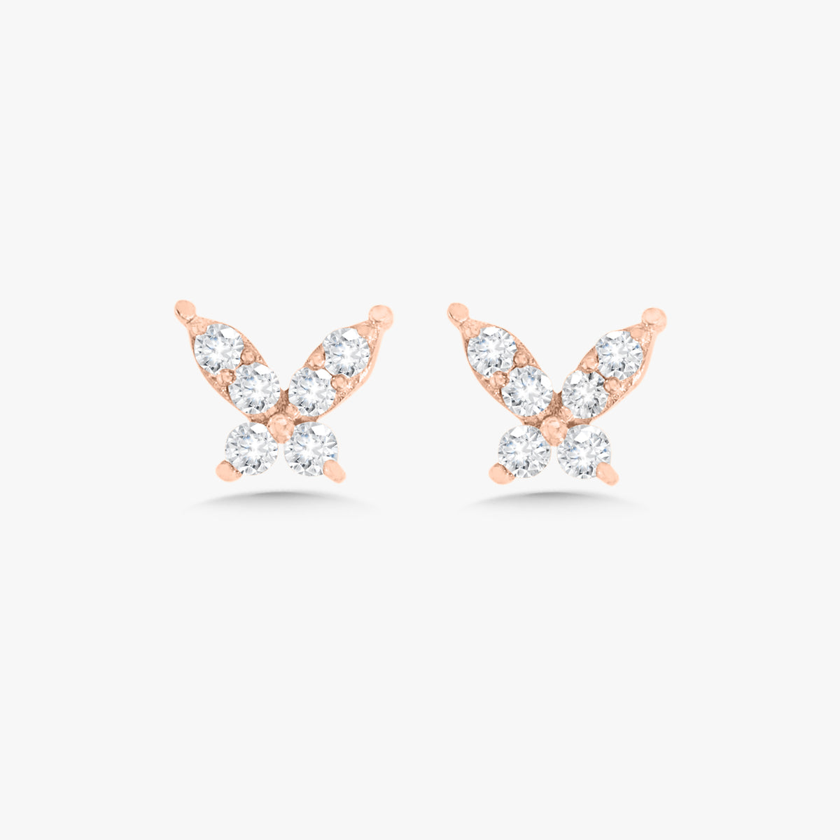 Butterfly Kisses Diamond Butterfly Stud Earrings