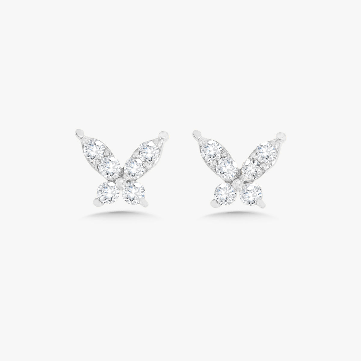 Butterfly Kisses Diamond Butterfly Stud Earrings