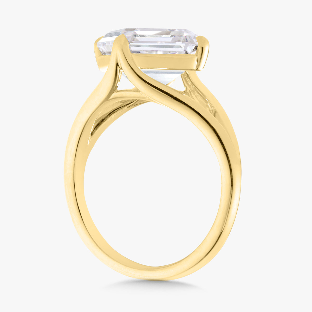 5.05ct Lab Grown Asscher Diamond in a Muse Setting