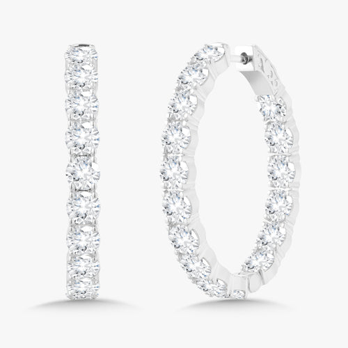 Calliope Diamond Hoop Earrings 10.90 ctw