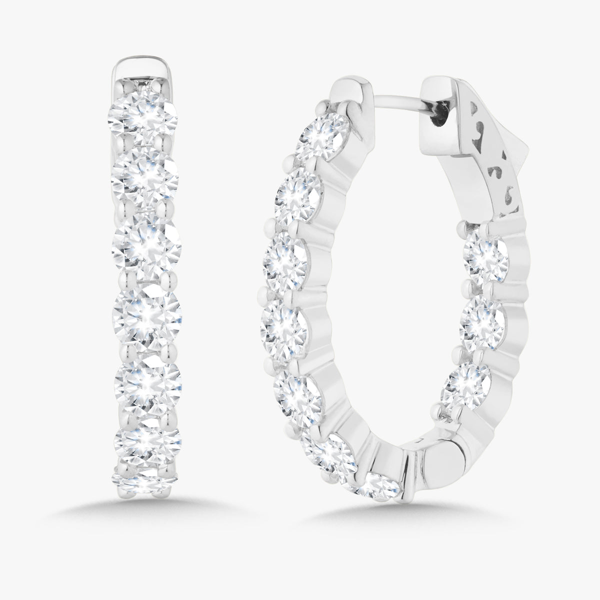 Calliope Diamond Hoop Earrings