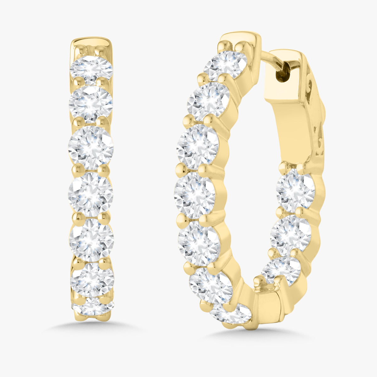 Calliope Diamond Hoop Earrings
