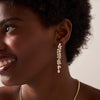 Camellia Pear & Marquise Diamond Dangle Earrings