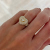 Carringtyn Pave Diamond Heart Signet Ring 2.75 ctw