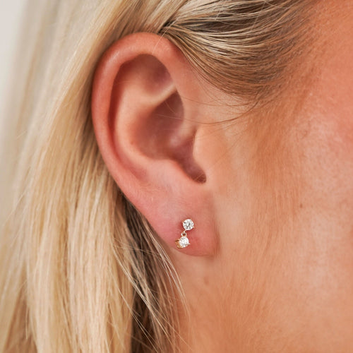 Charlie Cloud® Diamond Dangle Stud Earrings