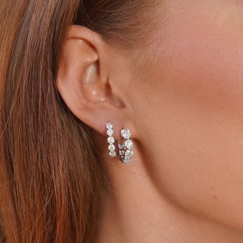 Charlie Cloud® Diamond Huggie Earrings 1.00 ctw