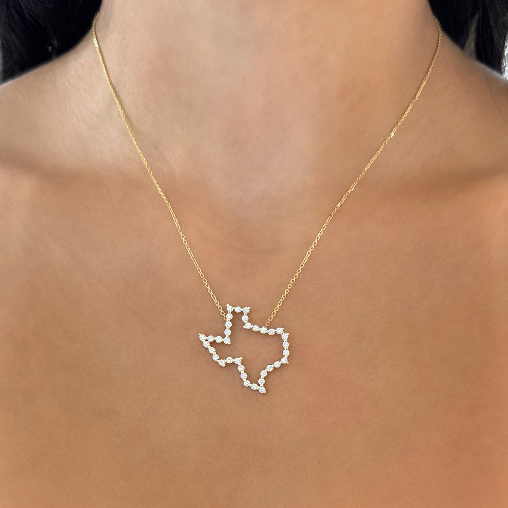 Charlie Cloud® Floating Diamond Texas Necklace 0.65 ctw
