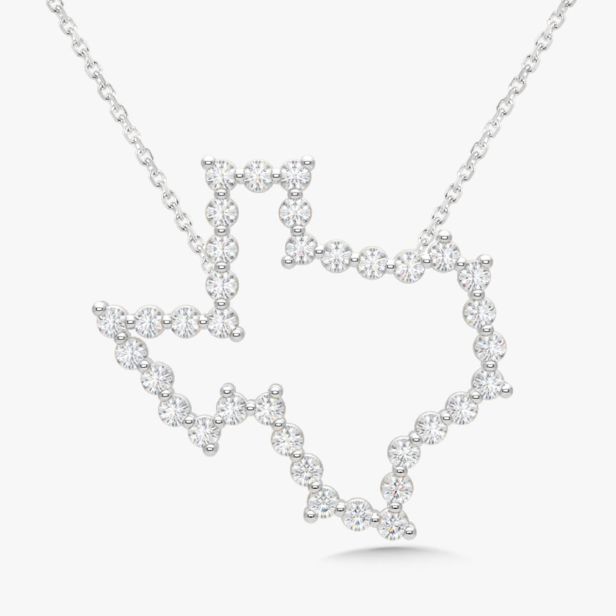 Charlie Cloud® Floating Diamond Texas Necklace 0.65 ctw
