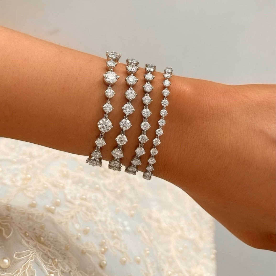 Mama's Charlie Cloud® Tennis Bracelet 11 ctw, Posie Charlie Cloud®  Tennis Bracelet