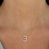 Custom Gold Initial Necklace