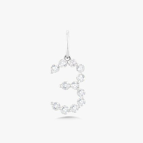 Charlie Cloud® Floating Diamond Number Charms