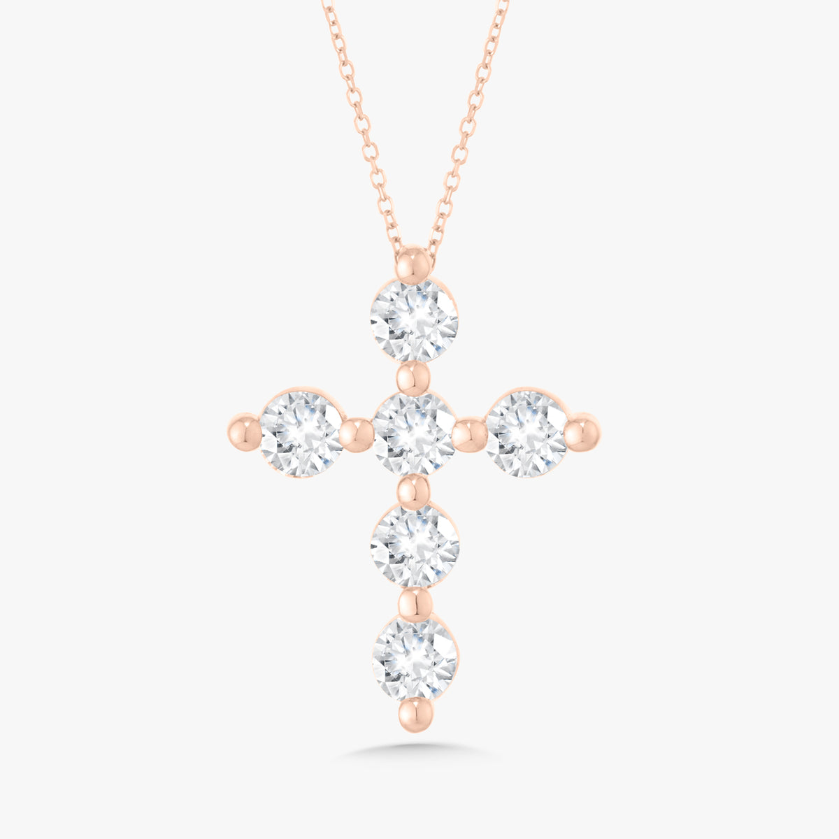 Charlie Cloud® Floating Diamond Cross Necklace ctw – RWFJ