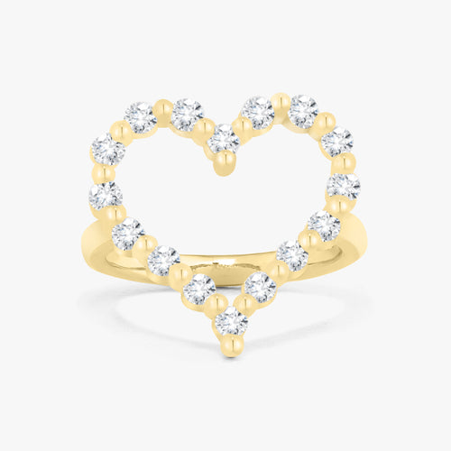 Little Posie Charlie Cloud® Floating Diamond Heart Ring 0.56 ctw