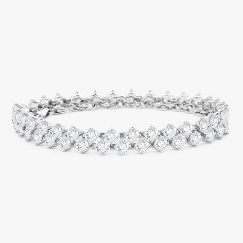 The Charlie Cloud® Multi-Way Floating Diamond Tennis Bracelet & Choker Necklace 12.24 ctw