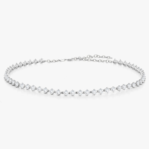 The Charlie Cloud® Multi-Way Floating Diamond Tennis Bracelet & Choker Necklace 12.24 ctw