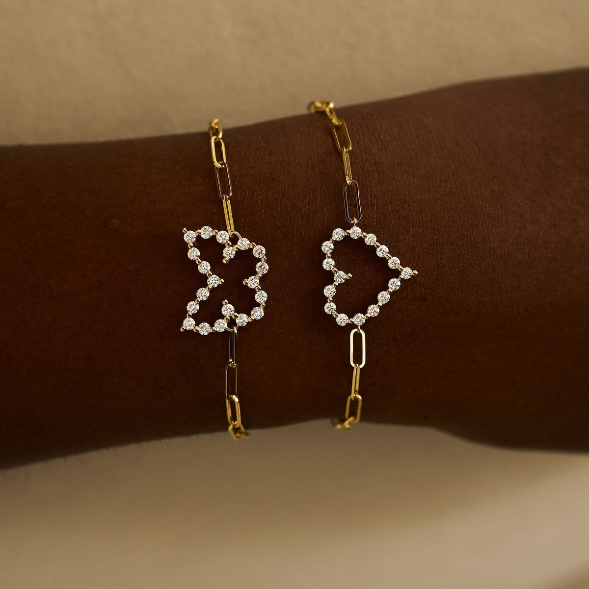 Little Posie Charlie Cloud® Floating Diamond Heart Bracelet 0.56 ctw