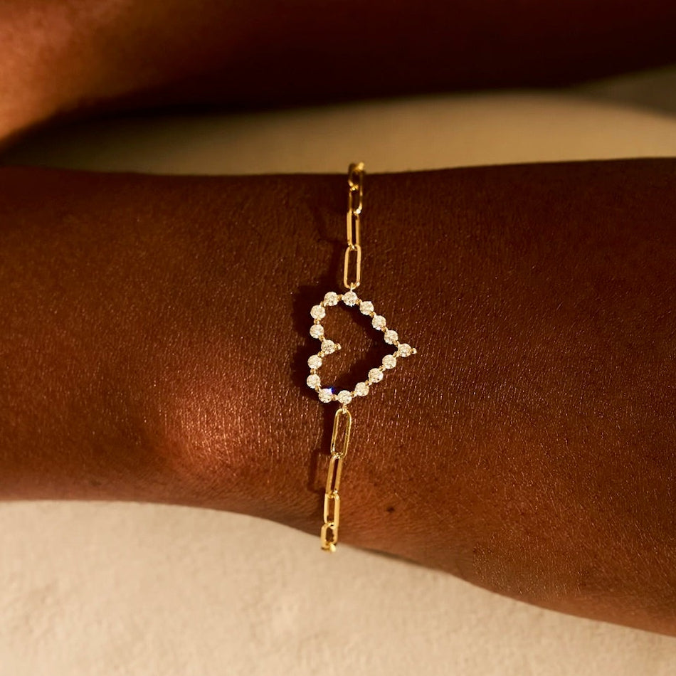 Charlie Cloud®  heart braclet