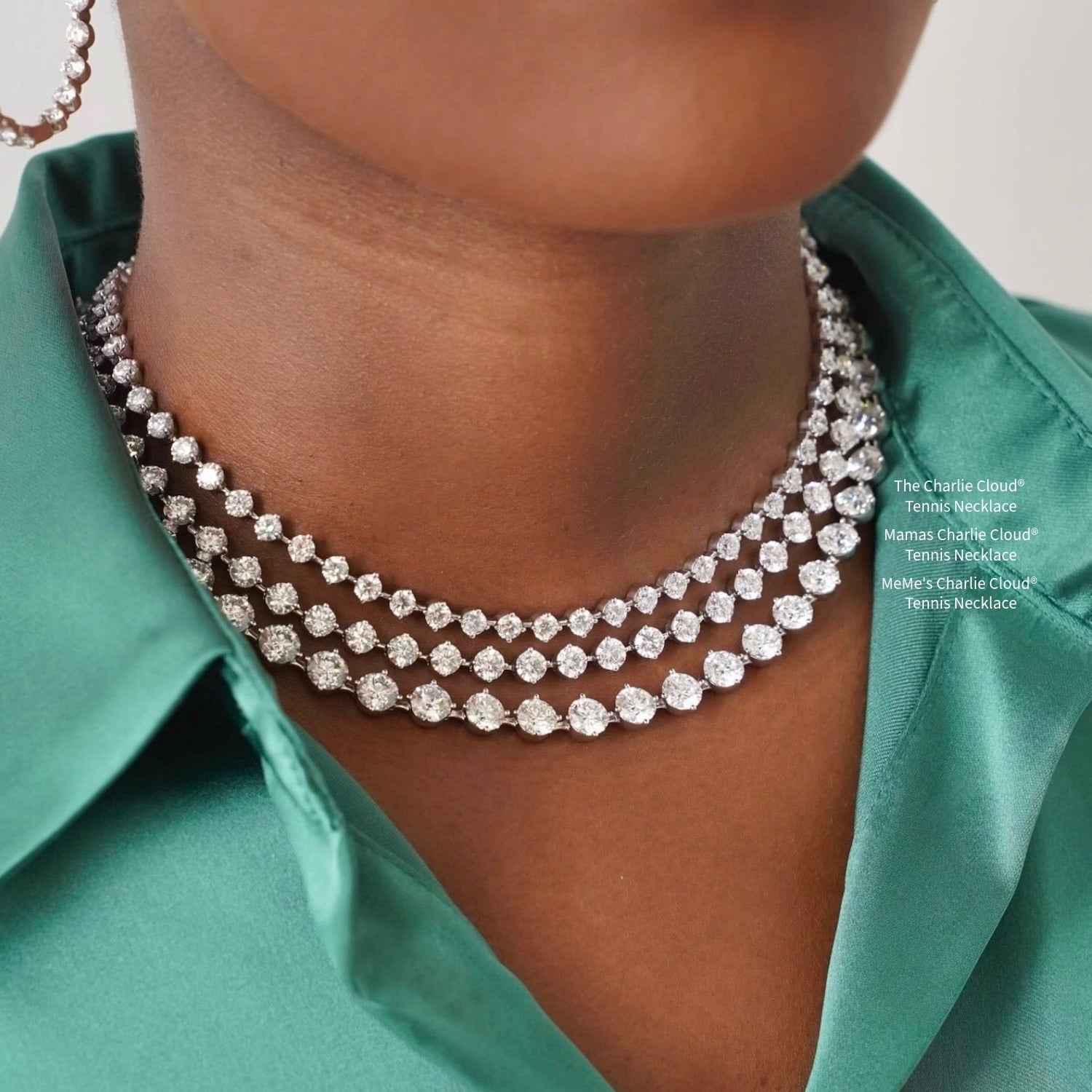 Mamas Charlie Cloud® Diamond Tennis Necklace 25.25 ctw – RWFJ