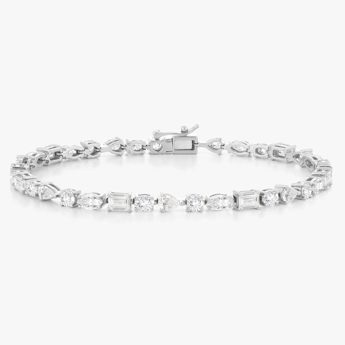 Charlotte Multi-Shape Fancy Diamond Tennis Bracelet 5.62 ctw