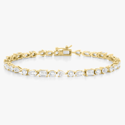 Charlotte Multi-Shape Fancy Diamond Tennis Bracelet 5.62 ctw