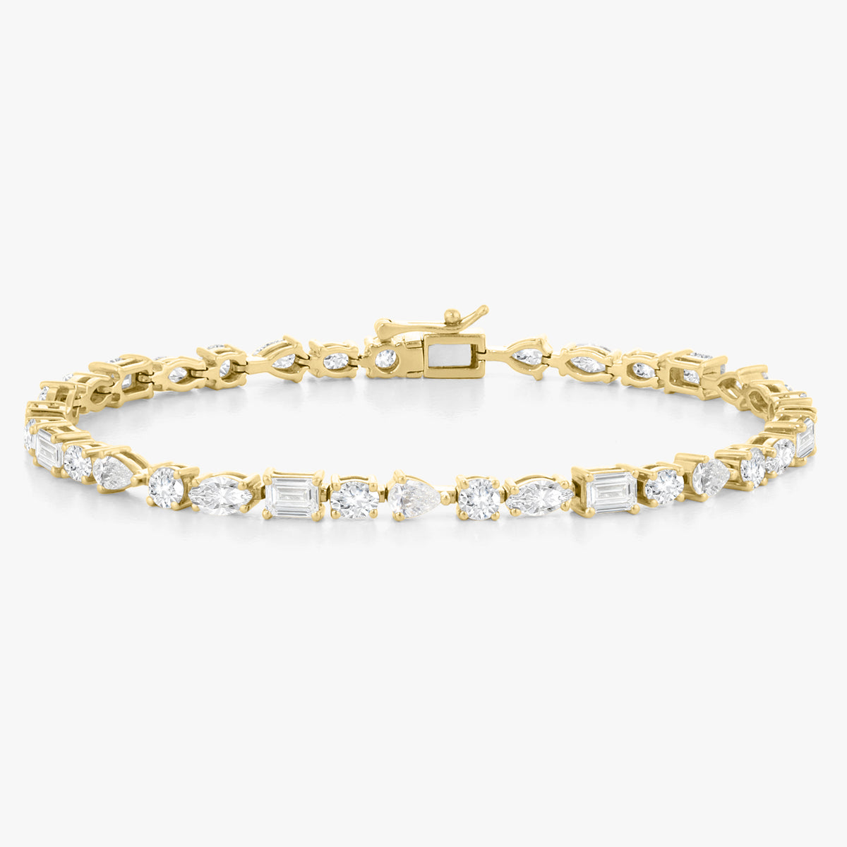 Charlotte Multi-Shape Fancy Diamond Tennis Bracelet 5.62 ctw