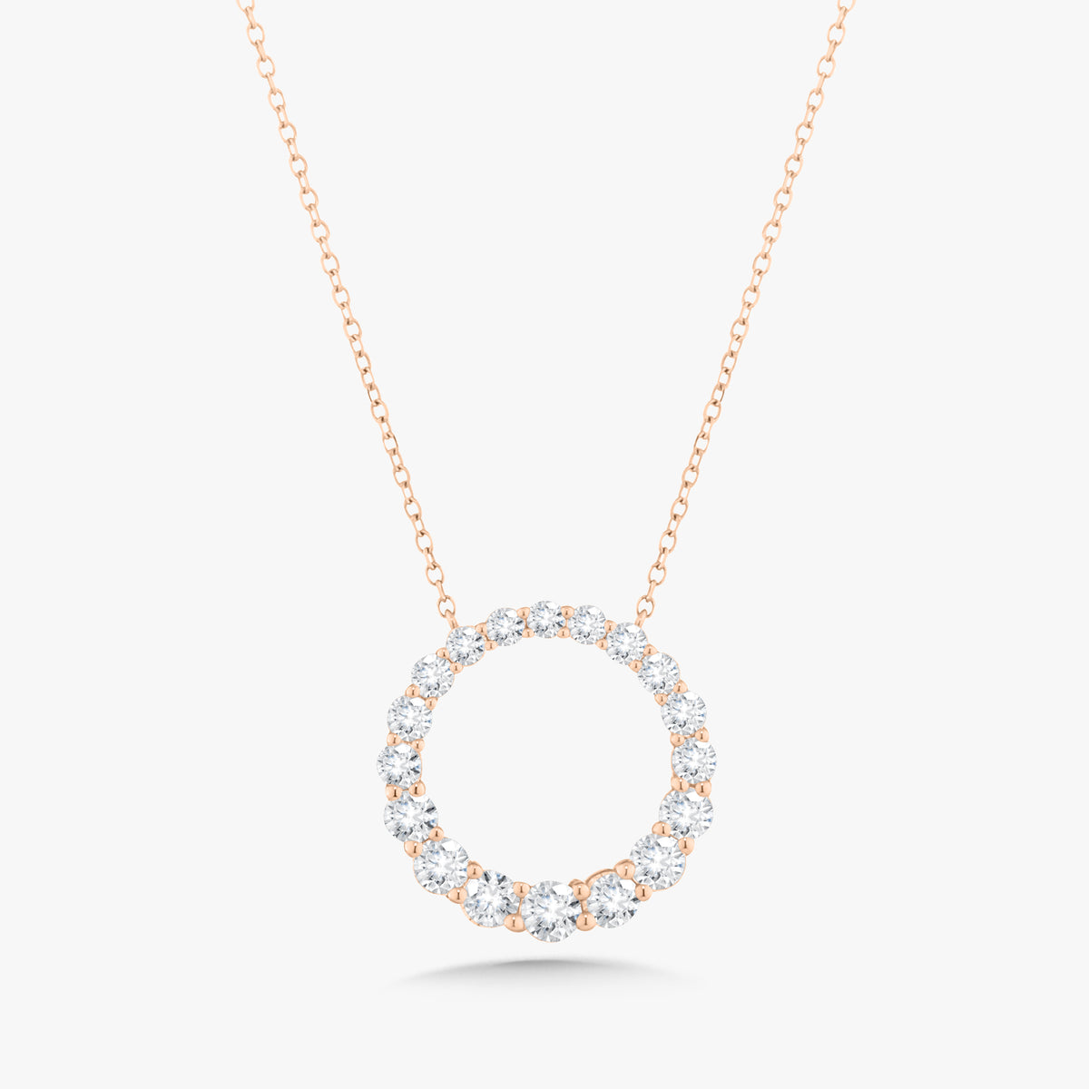 Circle Diamond Necklace