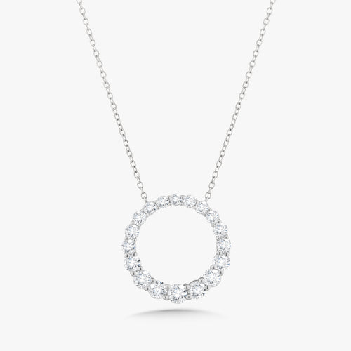 Circle Diamond Necklace