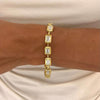 Clara Mae Bezel Set Emerald Cut Diamond Bracelet 13.37 ctw