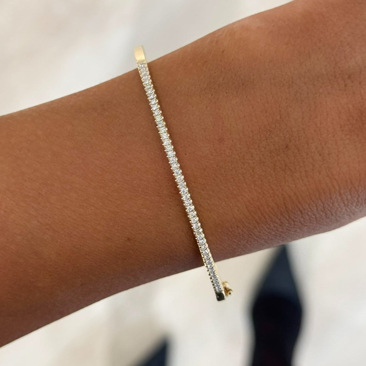Classic Single Row Bangle Bracelet