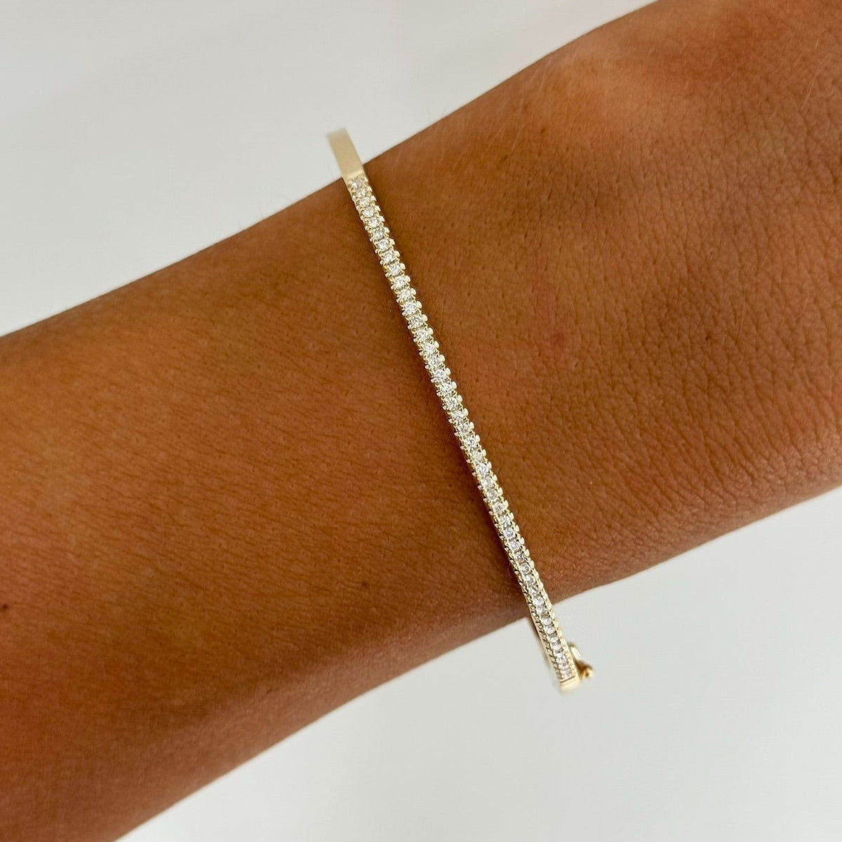 Classic Single Row Bangle Bracelet