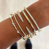 Classic Single Row Bangle Bracelet,Georgie Diamond Bangle Bracelets,Bennett Pave Claw Diamond Cuff Bangle Bracelet 1.18, Mini Amour Gold and Diamond Station Bangle ctw