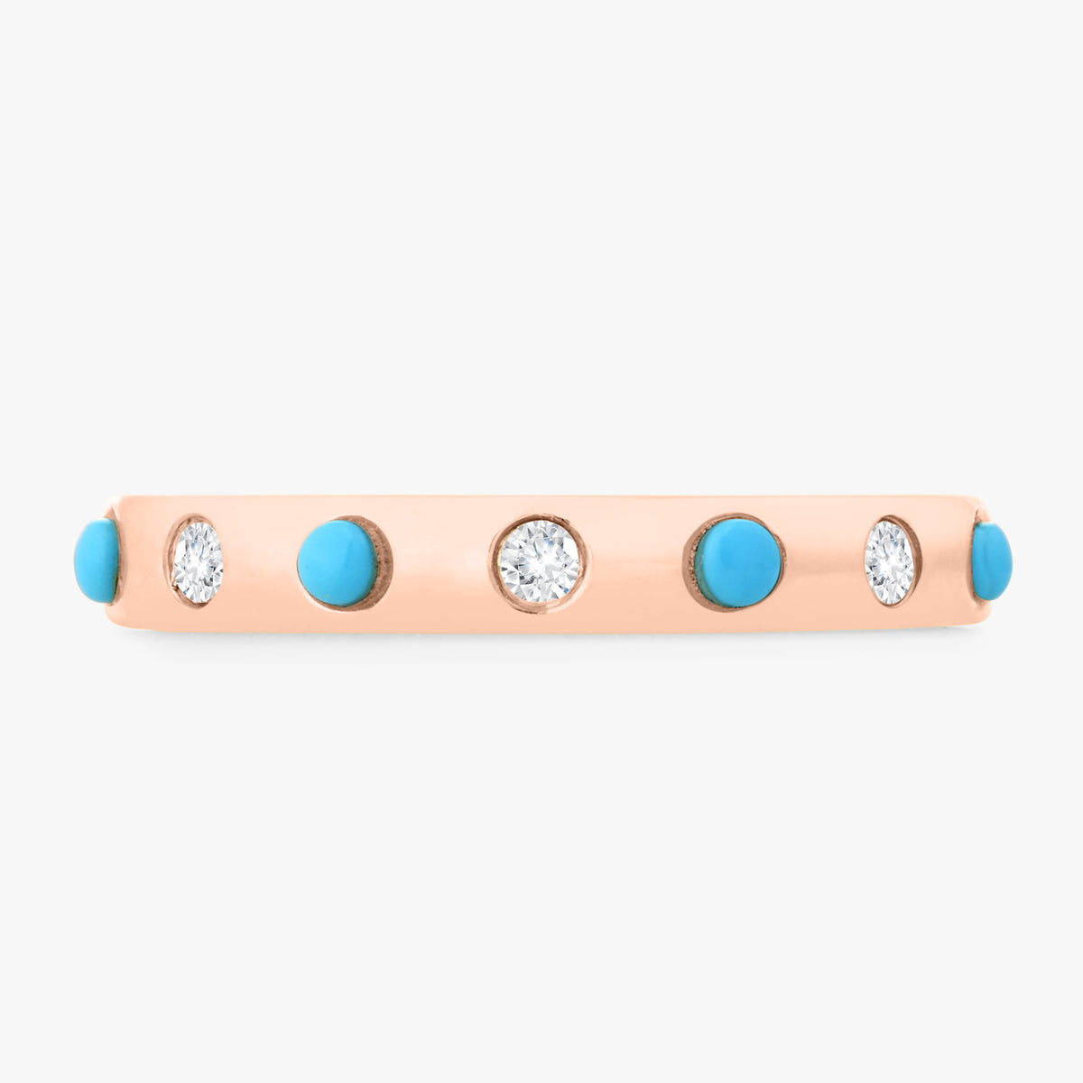 Colette Turquoise & Diamond Eternity Band