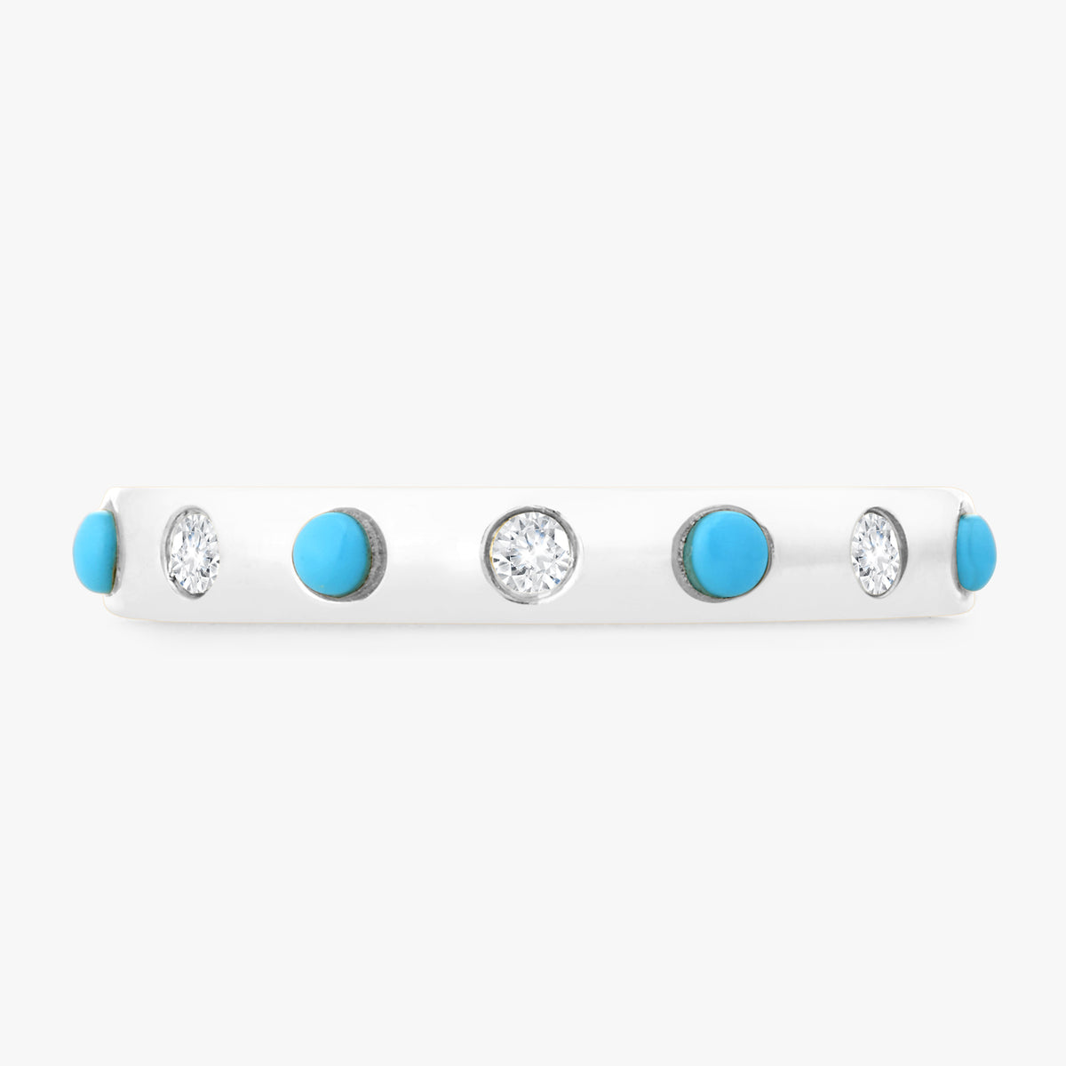 Colette Turquoise & Diamond Eternity Band
