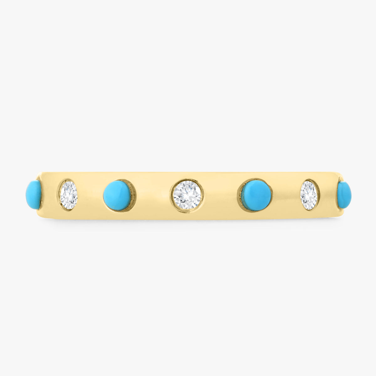 Colette Turquoise & Diamond Eternity Band