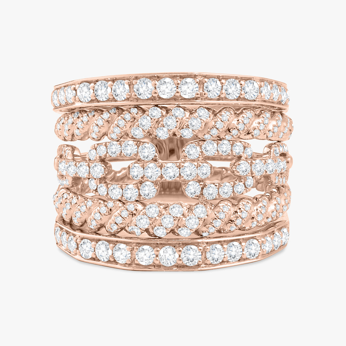 Diamond Ring Rope Cori Multi Strand Rope Diamond Ring – RWFJ
