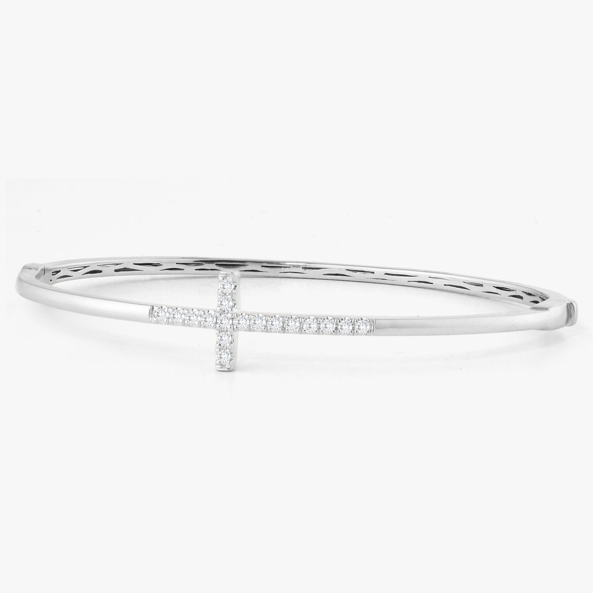 Proverbs Diamond Cross Bangle