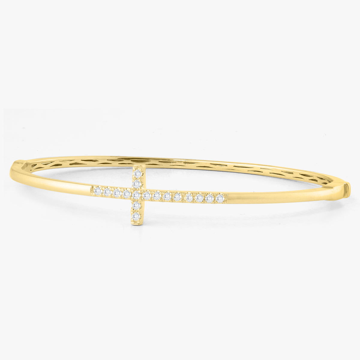 Proverbs Diamond Cross Bangle