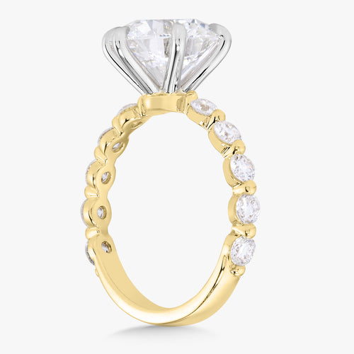 3.50ct Lab Grown Round Diamond in The Baby Charlie Cloud® Setting