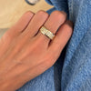 Custom 3D Diamond Solid Gold Cigar Band