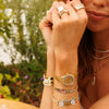Custom 3D Diamond Solid Gold Cigar Band, Drew Smiley Pave Diamond Bracelet 4.80 ctwRyleigh Rainbow Heart Adjustable Tennis Bracelet 3.19 ctw, Best of Both Rainbow Baguette & Paperclip Bracelet, Amanza Fluted Diamond Eternity Band
