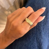 Custom 3D Diamond Solid Gold Cigar Band